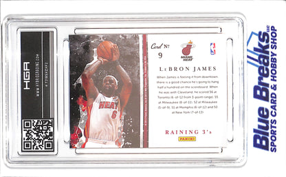 2011-12 Panini Past & Present - LeBron James - Raining 3's - HGA 9 - Miami Heat - Basketball - #9