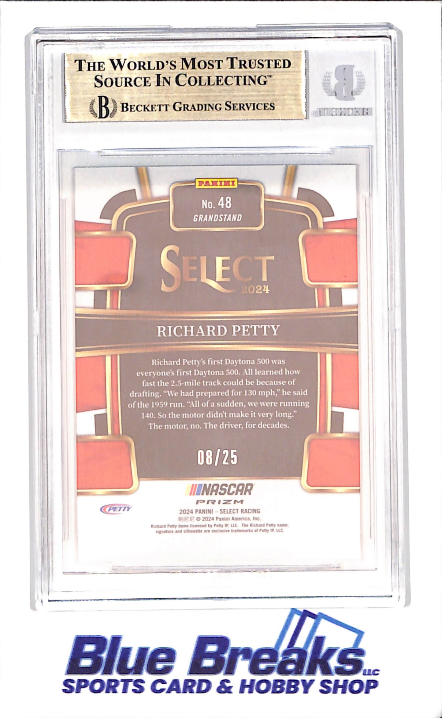 2024 Select - Richard Petty - Tie-Dye - 8/25 - Beckett 9.5 - NASCAR - Racing - #28