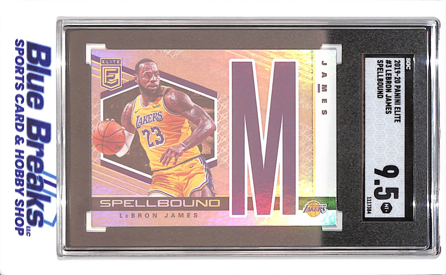 2019-20 Donruss Elite - LeBron James - Spellbound - SGA 9.5 - Los Angeles Lakers - Basketball - #3