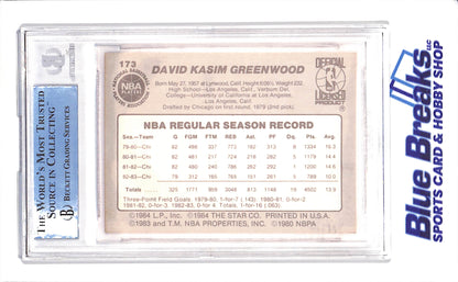1983-84 STAR - David Greenwood - Beckett Authentic Altered - Chicago Bulls - Basketball - #173 - Drop