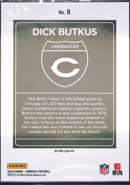 2024 Panini Donruss - Dick Butkus - Downtown - Oversized - Chicago Bears - Football - #9