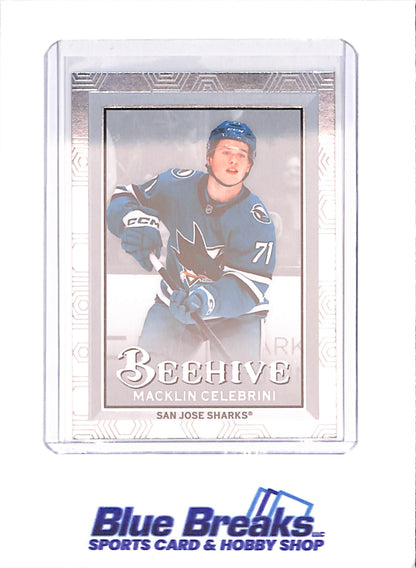 2024-25 Upper Deck Extended Series - Macklin Celebrini - Beehive - Rookie - San Jose Sharks - Hockey - #BH-24