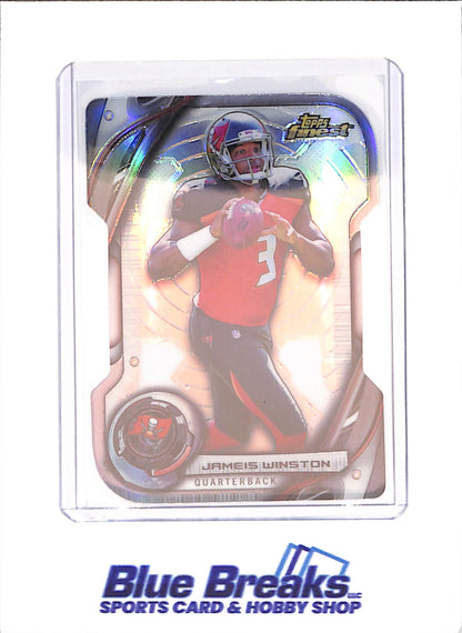 2015 Topps Finest - Jameis Winston - Die-Cut - Tampa Bay Buccaneers - Football - #QBC-JW