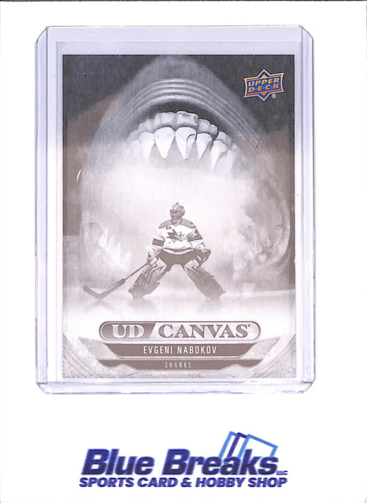 2024-25 Upper Deck Extended Series - Eveni Nabokov - UD Canvas Black - San Jose Sharks - Hockey - #C388