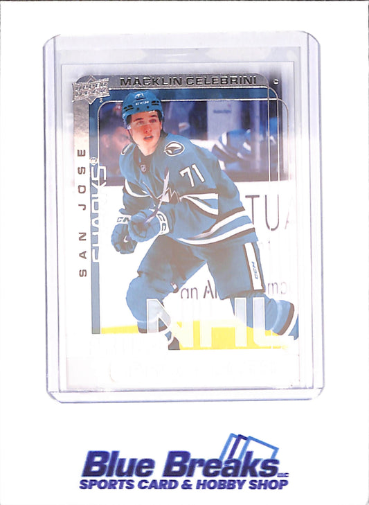 2024-25 Upper Deck Extended Series - Macklin Celebrini - Pros & Prospects - RC - San Jose Sharks - Hockey - #PP-2