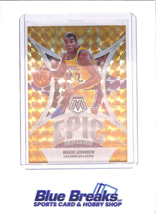 2023-24 Panini Mosaic - Magic Johnson - Epic Performers - 29/99 - Los Angeles Lakers - Basketball - #16