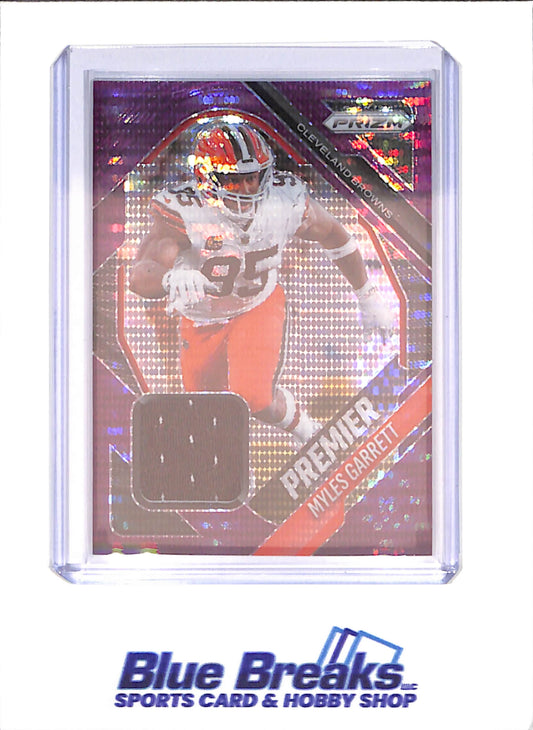 2025 Panini Prizm - Myles Garrett - Purple Pulsar Relic - Cleveland Browns - Football - #PJY-MGT