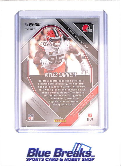2025 Panini Prizm - Myles Garrett - Purple Pulsar Relic - Cleveland Browns - Football - #PJY-MGT
