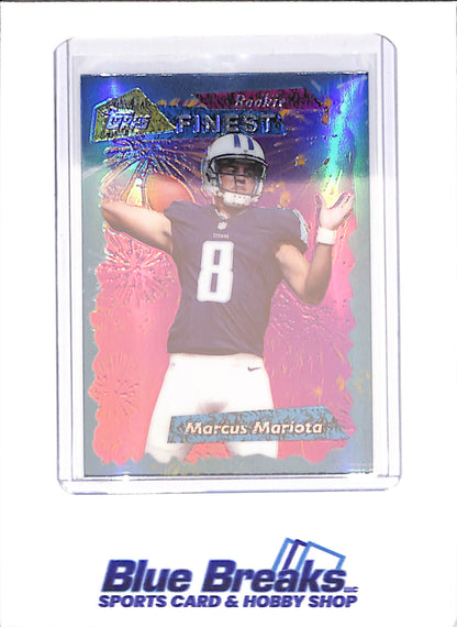 2105 Topps Finest - Marcus Mariota - Blue - Rookie - Tennessee Titans - Football - #95FRR MM
