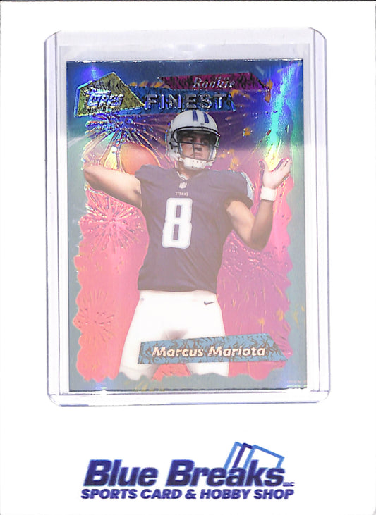 2105 Topps Finest - Marcus Mariota - Blue - Rookie - Tennessee Titans - Football - #95FRR MM