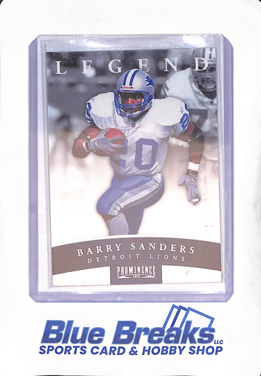 2012 Panini Prominence - Barry Sanders - Lengend - Detroit Lions - Football - 811/897 - #102