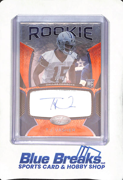 2021 Panini Certified - T.J. Vasher - Rookie Autograph - Dallas Cowboys - Football - #RS-TJ