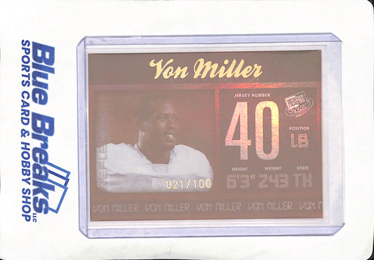 2011 Press Pass - Von Miller - Denver Broncos - Football - 021/100 - #39