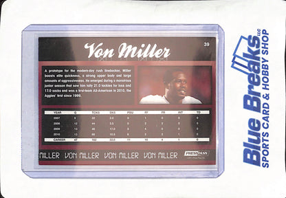 2011 Press Pass - Von Miller - Denver Broncos - Football - 021/100 - #39