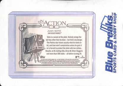 2023 Topps Allen & Ginter - In Action - Juan Soto - #38 - Padres - Baseball