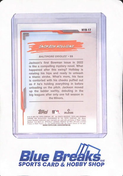 2024 Bowman Chrome - My 1st Bowman - Jackson Holliday - RC - #M1B-17 - Orioles - Baseball