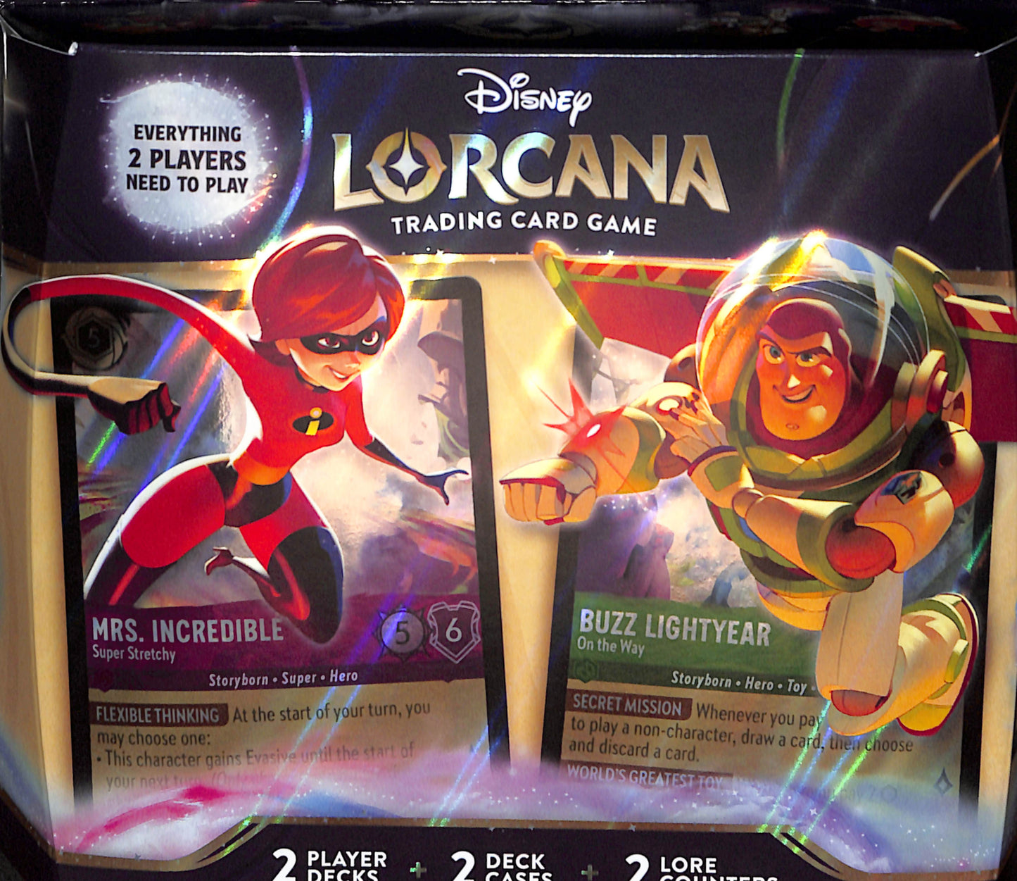 Lorcana Wilds Unknown Two-Player Deck Box