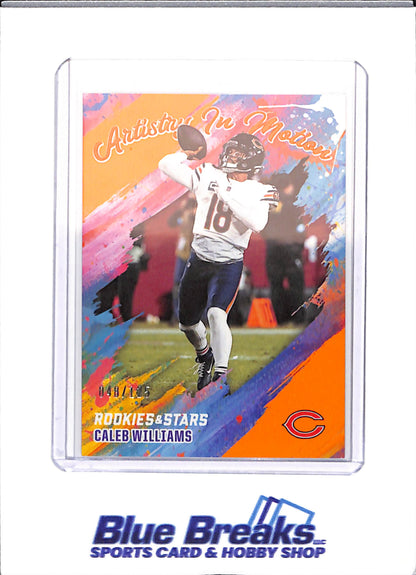 2025 Rookies & Stars - Caleb Williams - Football - Orange - Artistry in Motion - Chicago Bears - 48/125 - #5