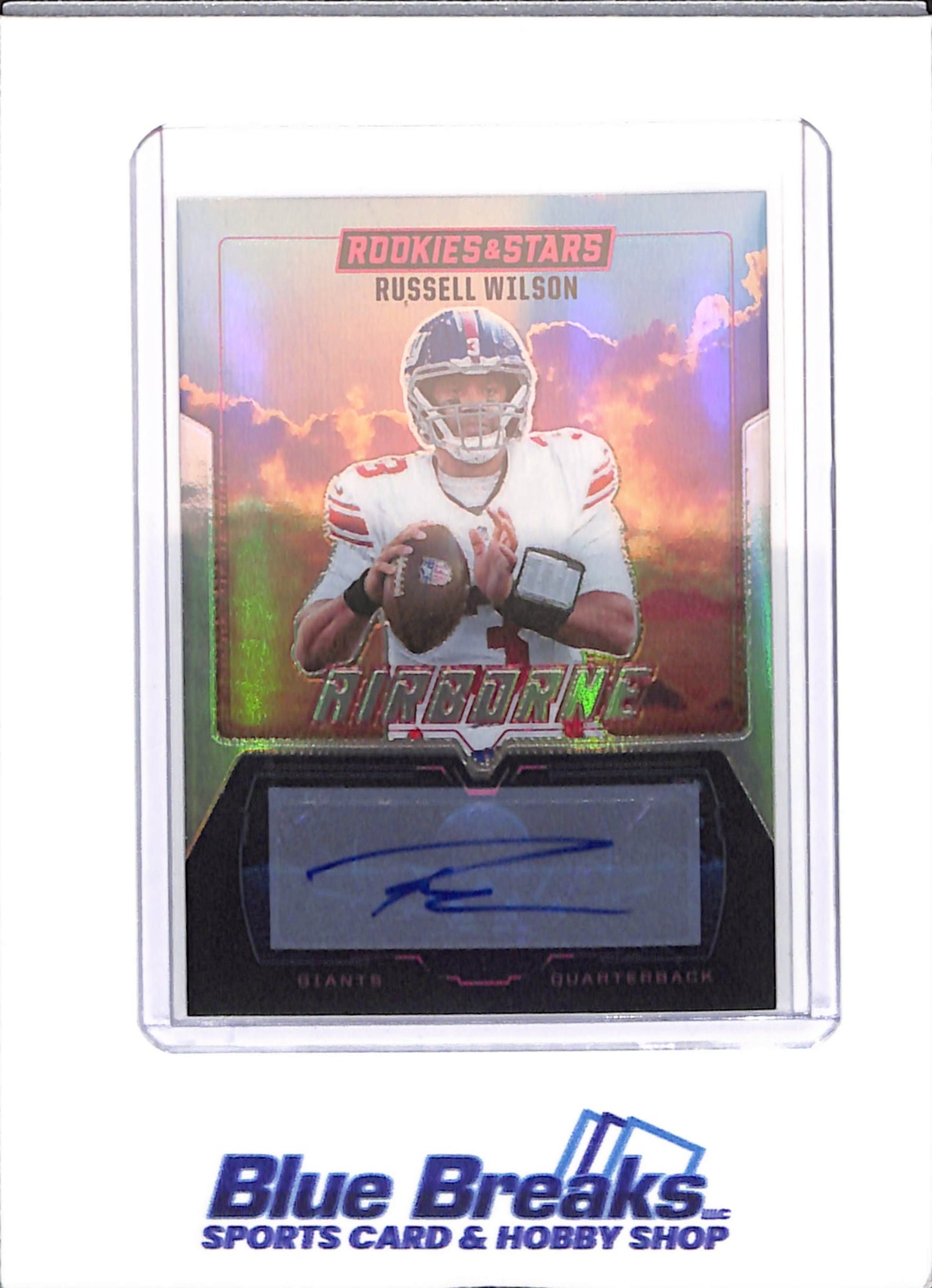 2025 Rookies and Stars - Russell Wilson - Airborne - Auto - New York Giants - 49/99 - #4