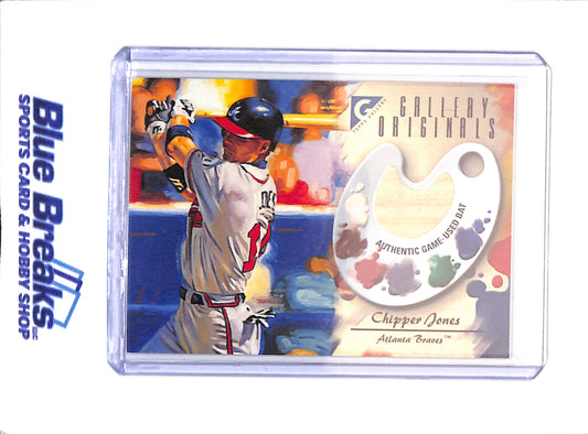 2002 Topps Gallery - Chipper Jones - Relic - GO-CJ - Atlanta Braves - drop