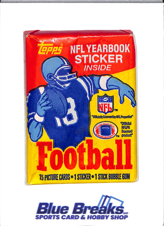 1985 Topps NFL - Sealed Wax - Individual Pack - Football - drop