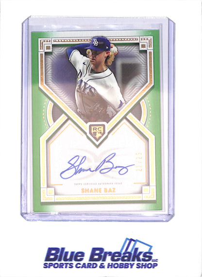 2022 Topps Definitive Collection - Shane Baz - Autograph - 22/25 - Tampa Bay Rays - Baseball - #DRA-BAZ2