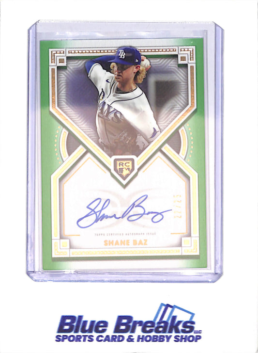 2022 Topps Definitive Collection - Shane Baz - Autograph - 22/25 - Tampa Bay Rays - Baseball - #DRA-BAZ2 - Drop
