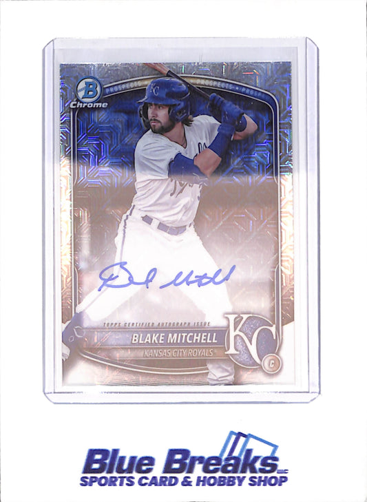 2025 Bowman Chrome - Blake Mitchell - Mojo Autograph - Kansas City Royals - Baseball - #BMA-BMI - Drop
