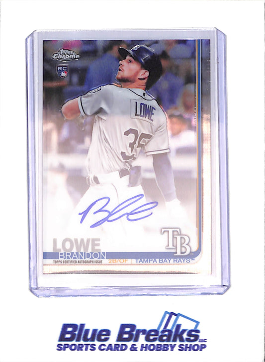 2019 Topps Chrome - Brandon Lowe - Autograph - RC - Tampa Bay Rays - Baseball - #RA-BL - Drop