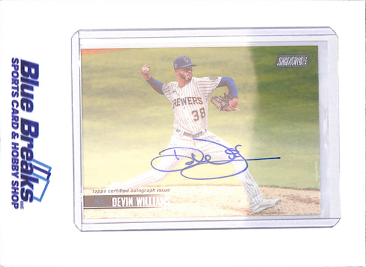 2021 Topps Stadium Club - Devin Williams - Autograph - Milwaukee Brewers - Baseball - #SCBA-DWI - Drop