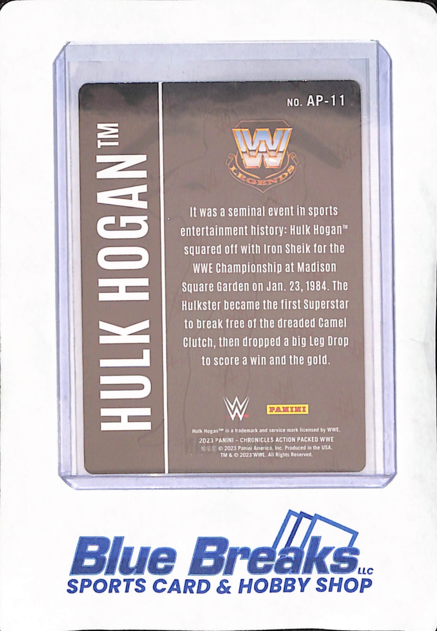 2023 Chronicles  - Hulk Hogan - Action Packed Gold Border - WWE - #AP-11
