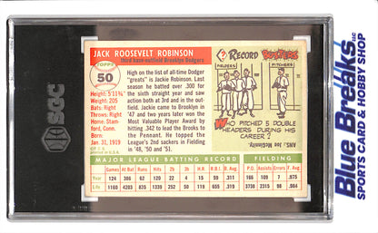 1955 Topps - Jackie Robinson - SGC 3 - Brooklyn Dodgers - Baseball - #50 - Drop