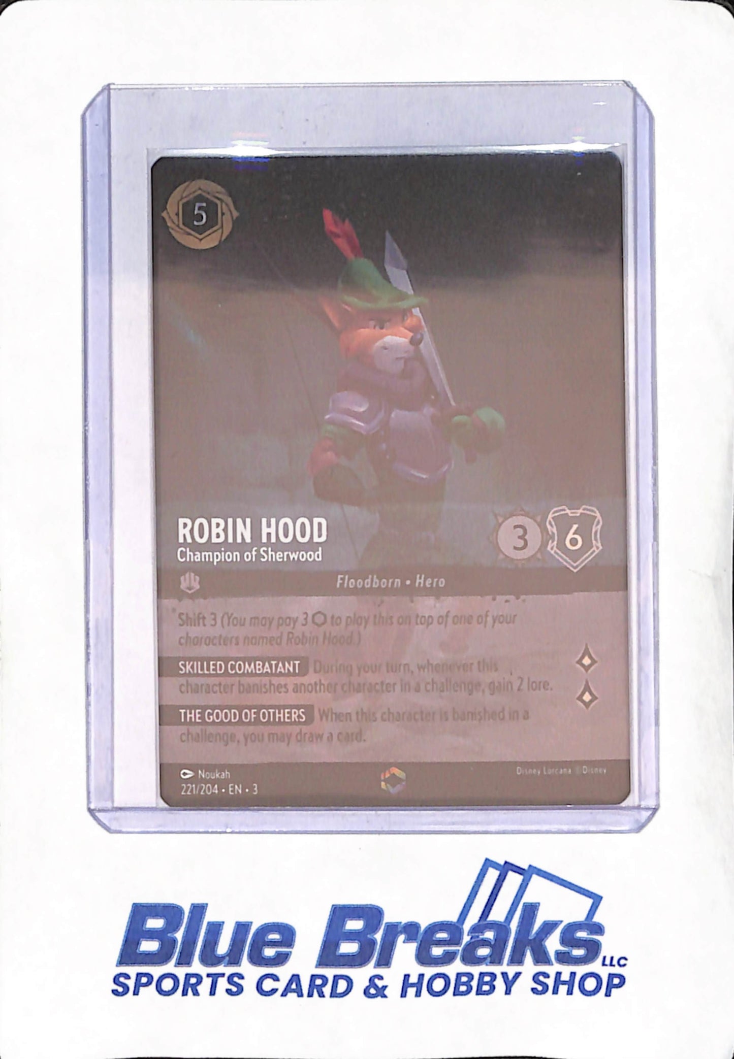 Disney Lorcana Into the Inklands - Robin Hood Champion of Sherwood - Enchanted - #221/204