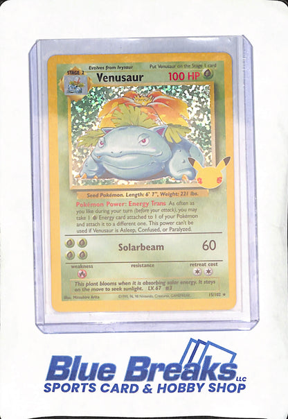 Pokemon Base Set - Venusaur Holo Rare - #15/102