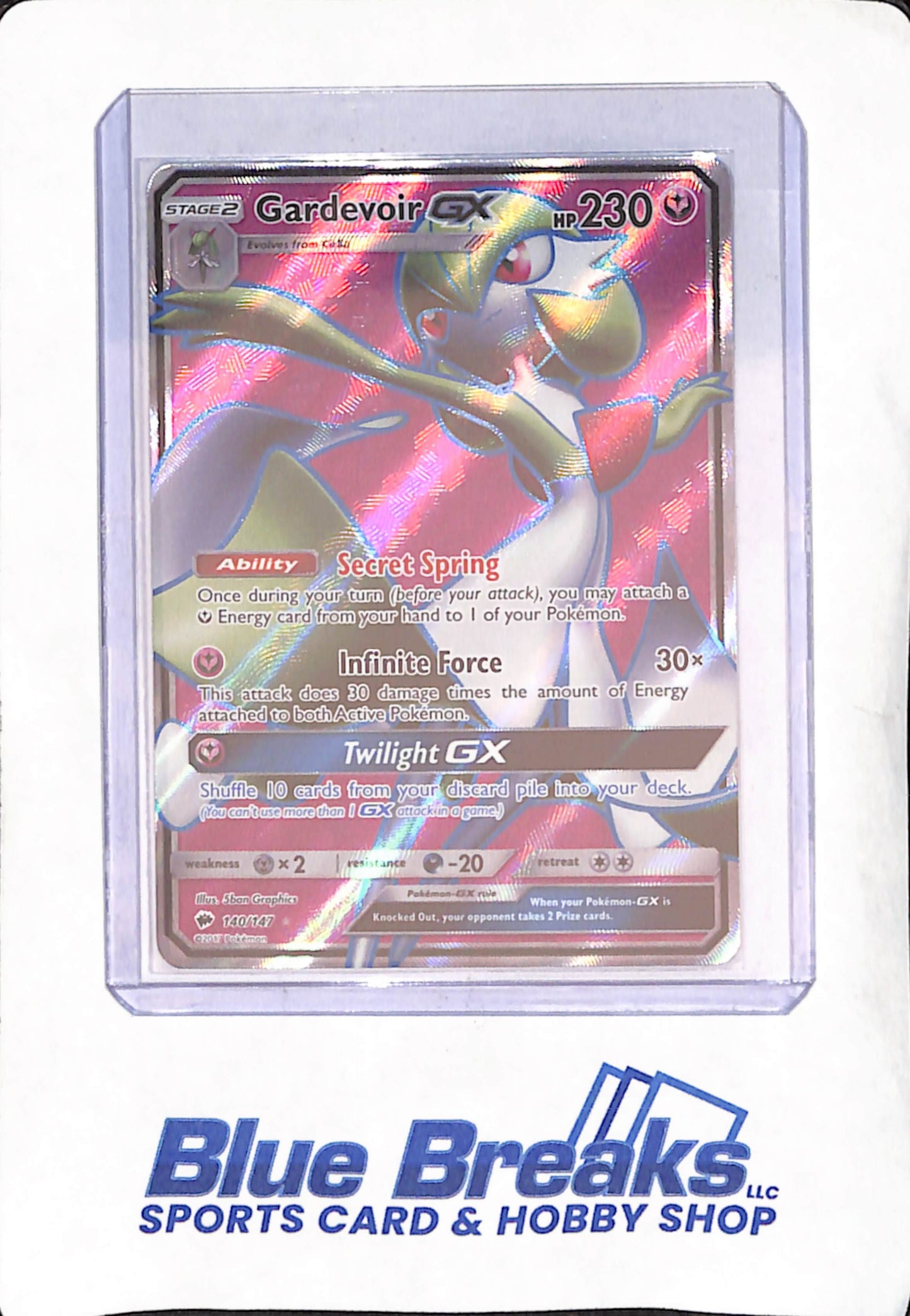 2017 Pokemon Sun & Moon Burning Shadows - Gardevoir GX - 140/147