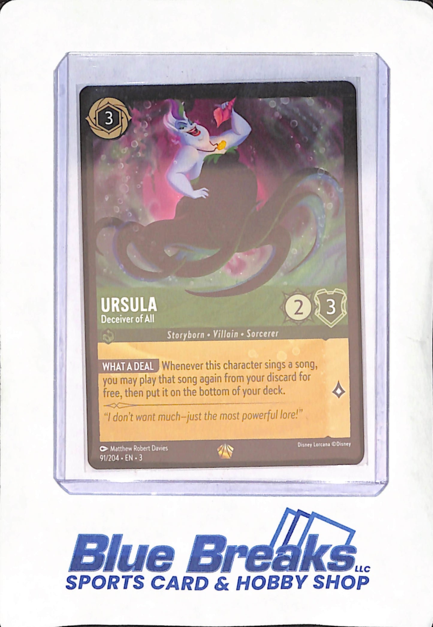 Disney Lorcana - Ursula Deceiver of All - Into the Inklands - #91/204