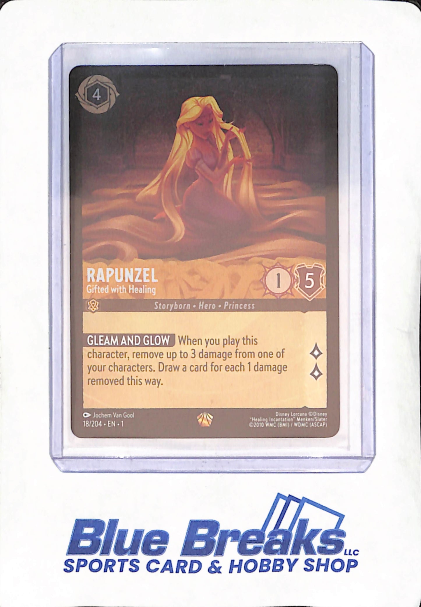 Disney Lorcana - Rapunzel Gifted with Healing - Cold Foil - The First Chapter - #18/204