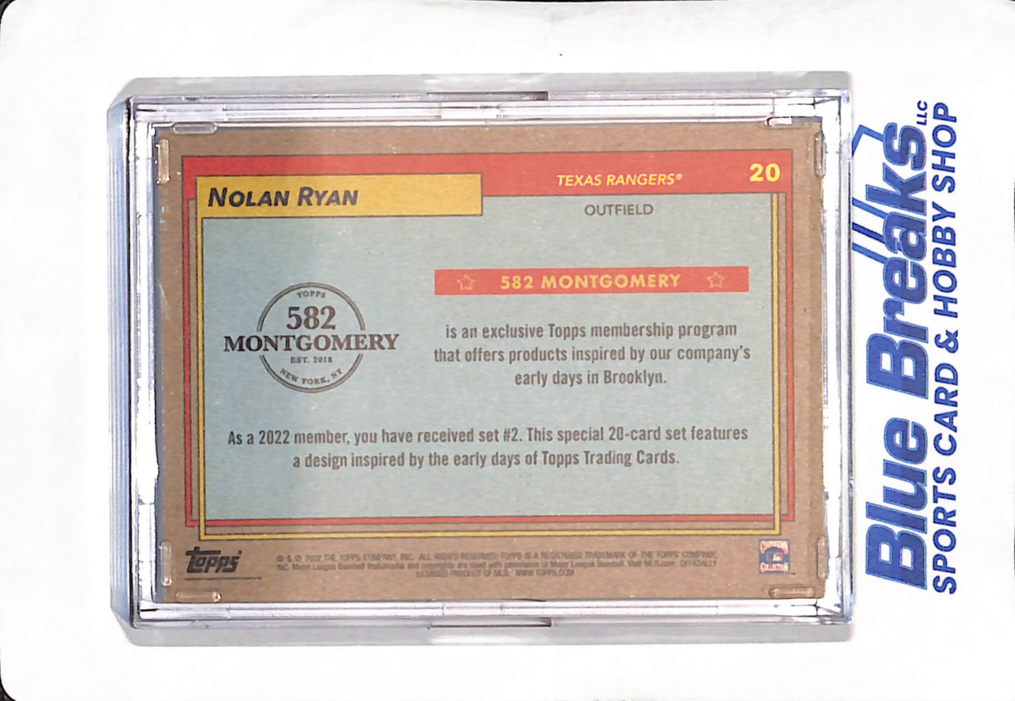 2022 Topps 582 Montgomery Club Set - Set #2 - #1-20 - Baseball