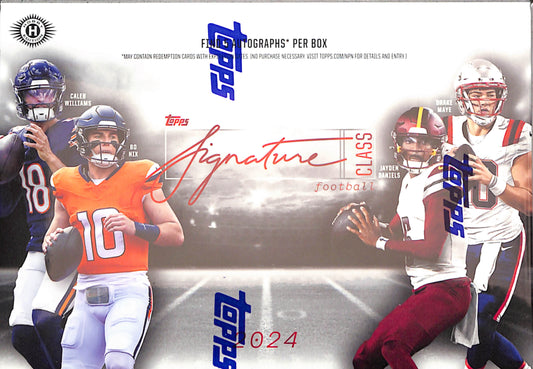 2024 Topps Signature Class Football Hobby Box - Sealed Wax