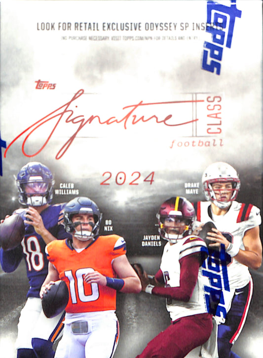 2024 Topps Signature Class Football 6-Pack Blaster Box - Sealed Wax