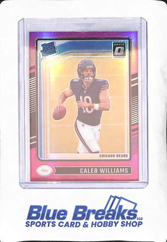 2024 Panini Donruss Optic - Caleb Williams - Pink Rated Rookie - Chicago Bears - Football - #201