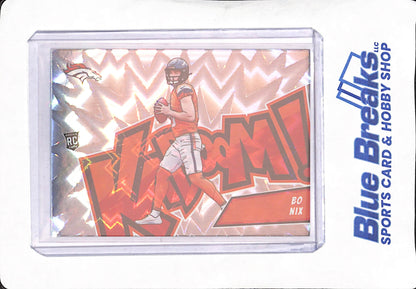 2024 Panini Absolute - Bo Nix - Kaboom - Denver Broncos - RC - Football - #9