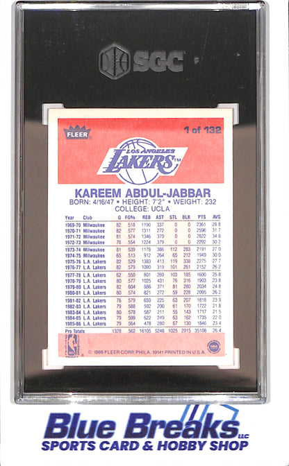 1986 Fleer Basketball Set 1-132 (No Stickers) - Michael Jordan - Complete Set