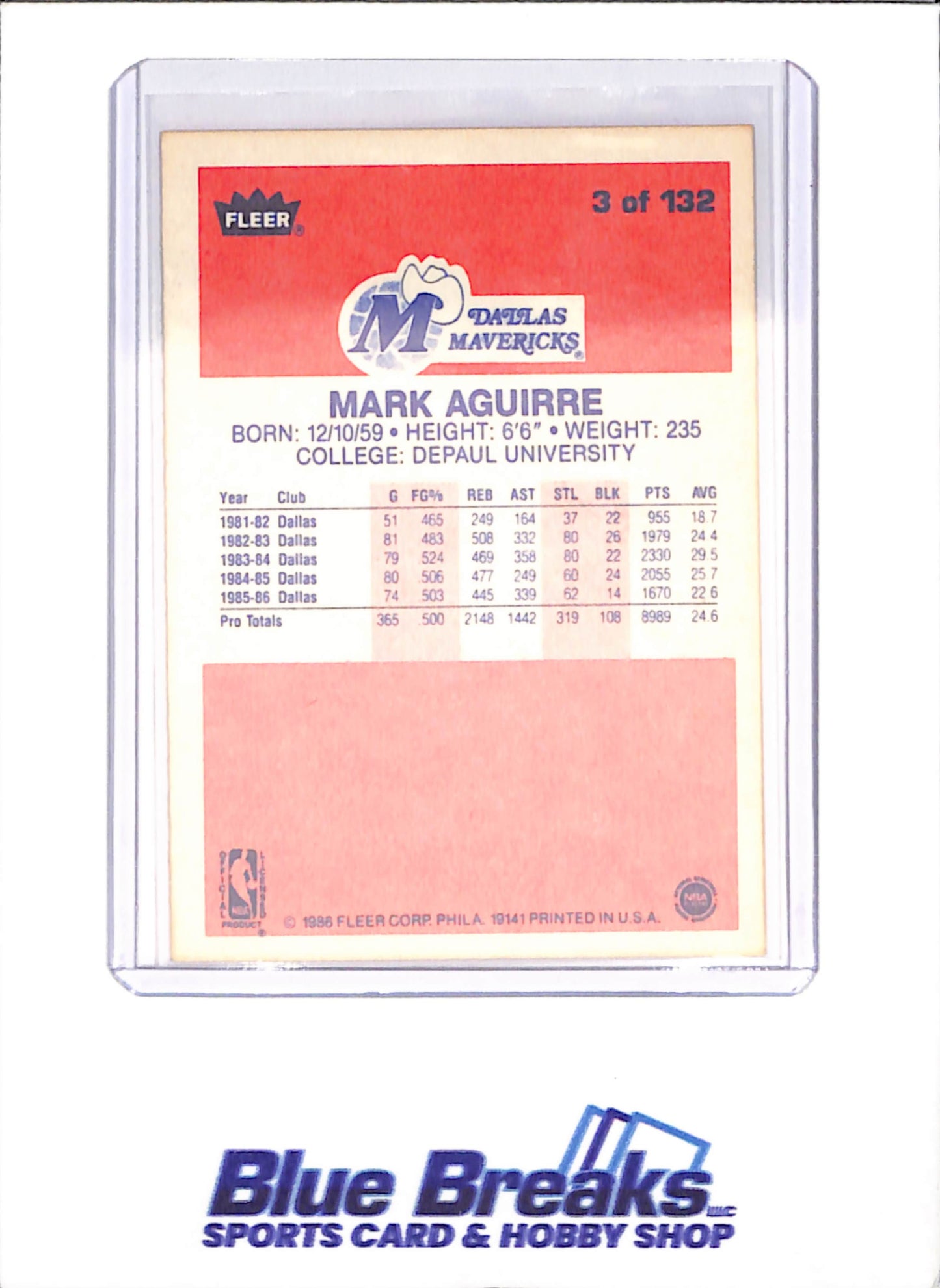 1986 Fleer Basketball Set 1-132 (No Stickers) - Michael Jordan - Complete Set