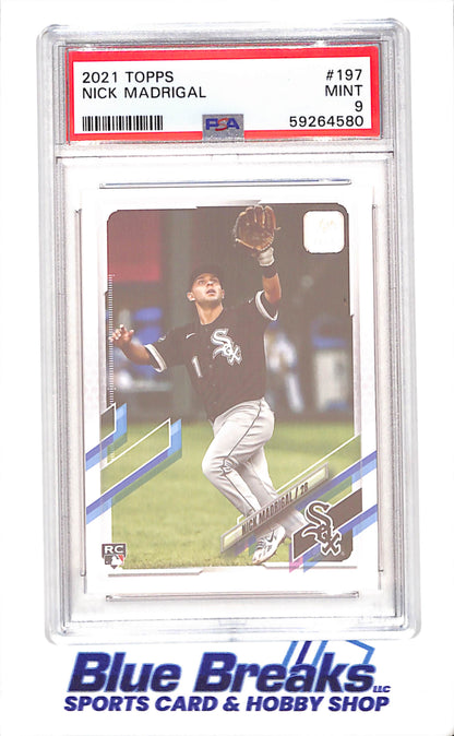2021 Topps - Series One - Nick Madrigal - #197 - PSA 9 - baseball - White Sox