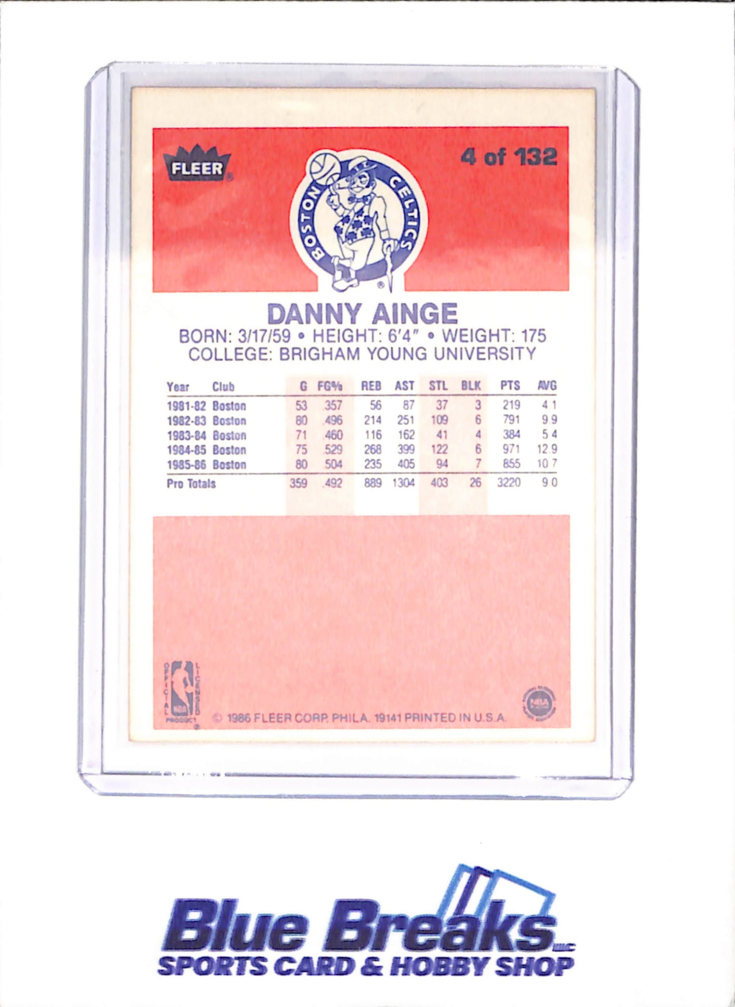 1986 Fleer Basketball Set 1-132 (No Stickers) - Michael Jordan - Complete Set