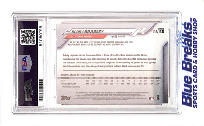 2020 Topps Chrome - Rookie Autographs - Bobby Bradley - RC - #RA-BB - PSA 9 - baseball - Indians/Guardians
