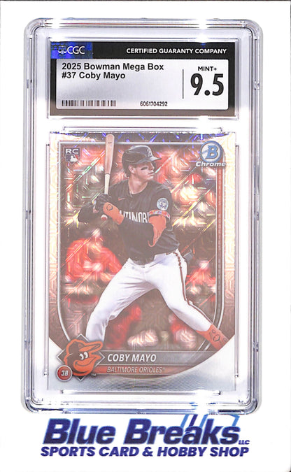 2025 Bowman - Mega Box - Coby Mayo - RC - #37 - CGC 9.5 - baseball - Orioles