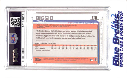 2019 Topps - Update - Batting - Cavan Biggio - RC - #US39 - PSA 9 - baseball - Blue Jays