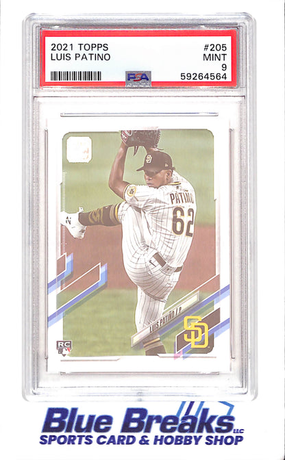 2021 Topps - Series One - Luis Patino - RC - #205 - PSA 9 - baseball - Padres